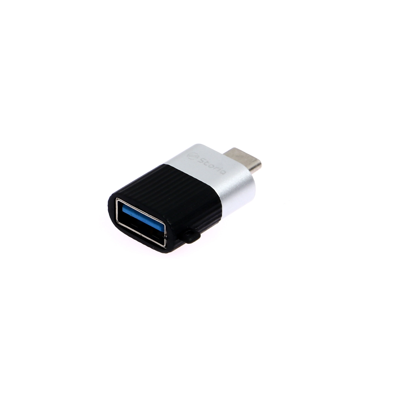 تبدیل Storia OTG USB TO Type-C  - مشکی نقره ای
